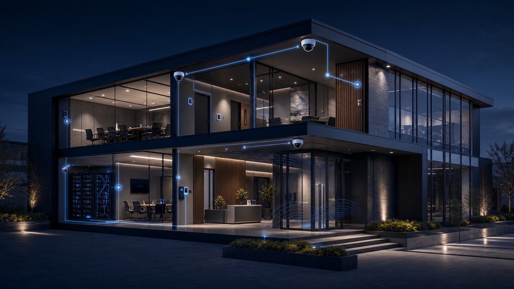 Conceptual visualization of the security and network system described in this project — Boise, Idaho